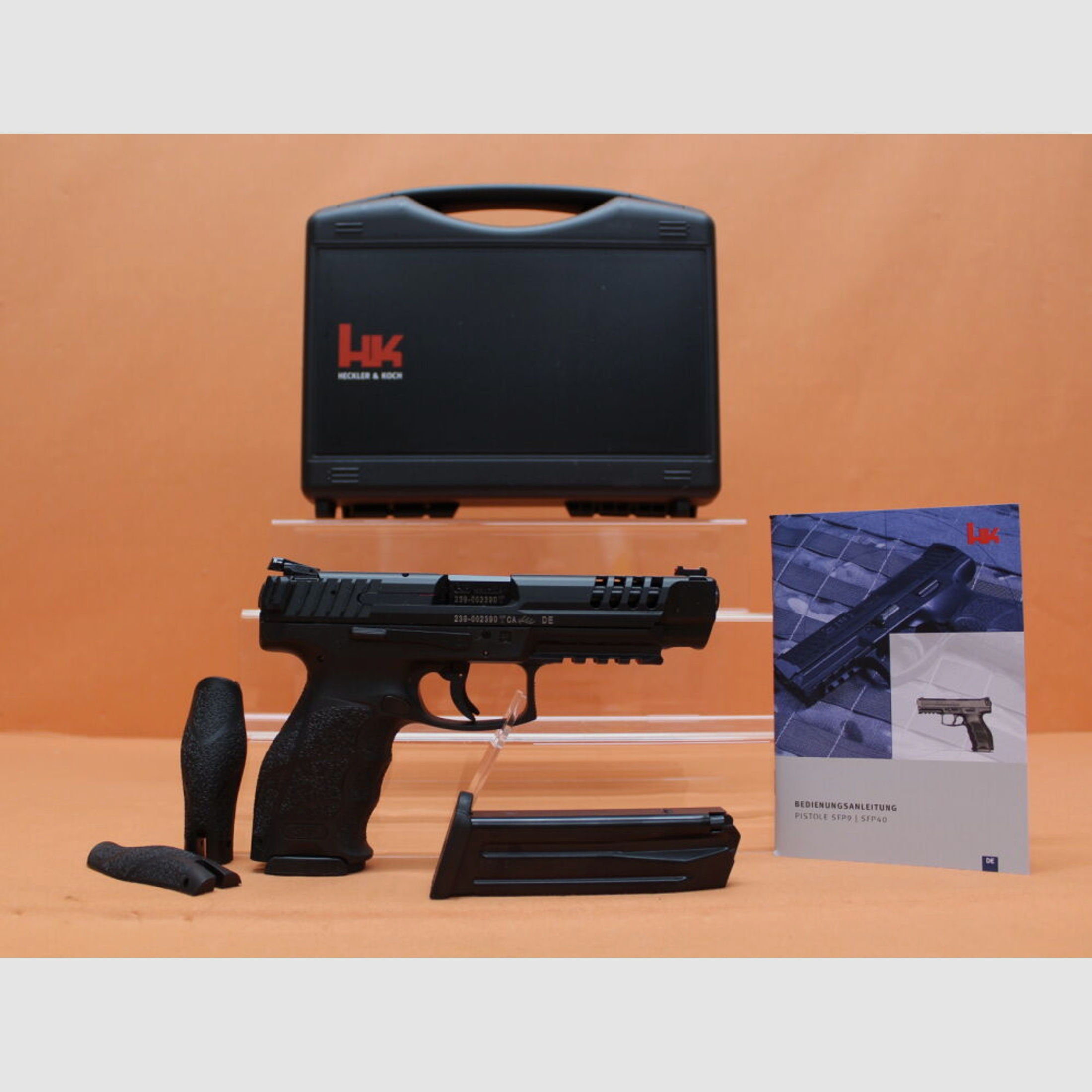 Heckler & Koch HK	 Ha.Pistole 9mmLuger Heckler&Koch/H&K HK SFP9L PB (SF) 127mm Polygonlauf/ Push-Button (9mmPara/9x19)
