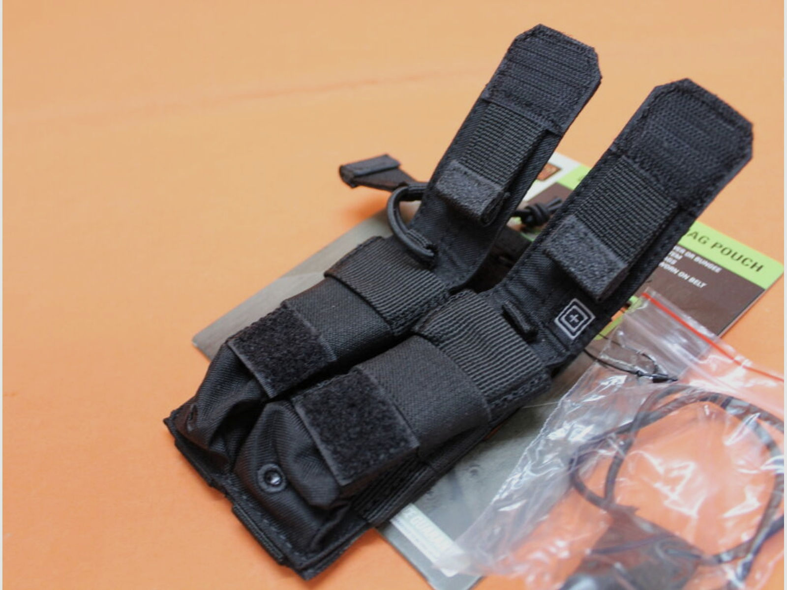 5.11	 5.11 Double Pistol Bungee/Cover (56155) 019 Black Magazintasche für 2 Kurzwaffenmagazine