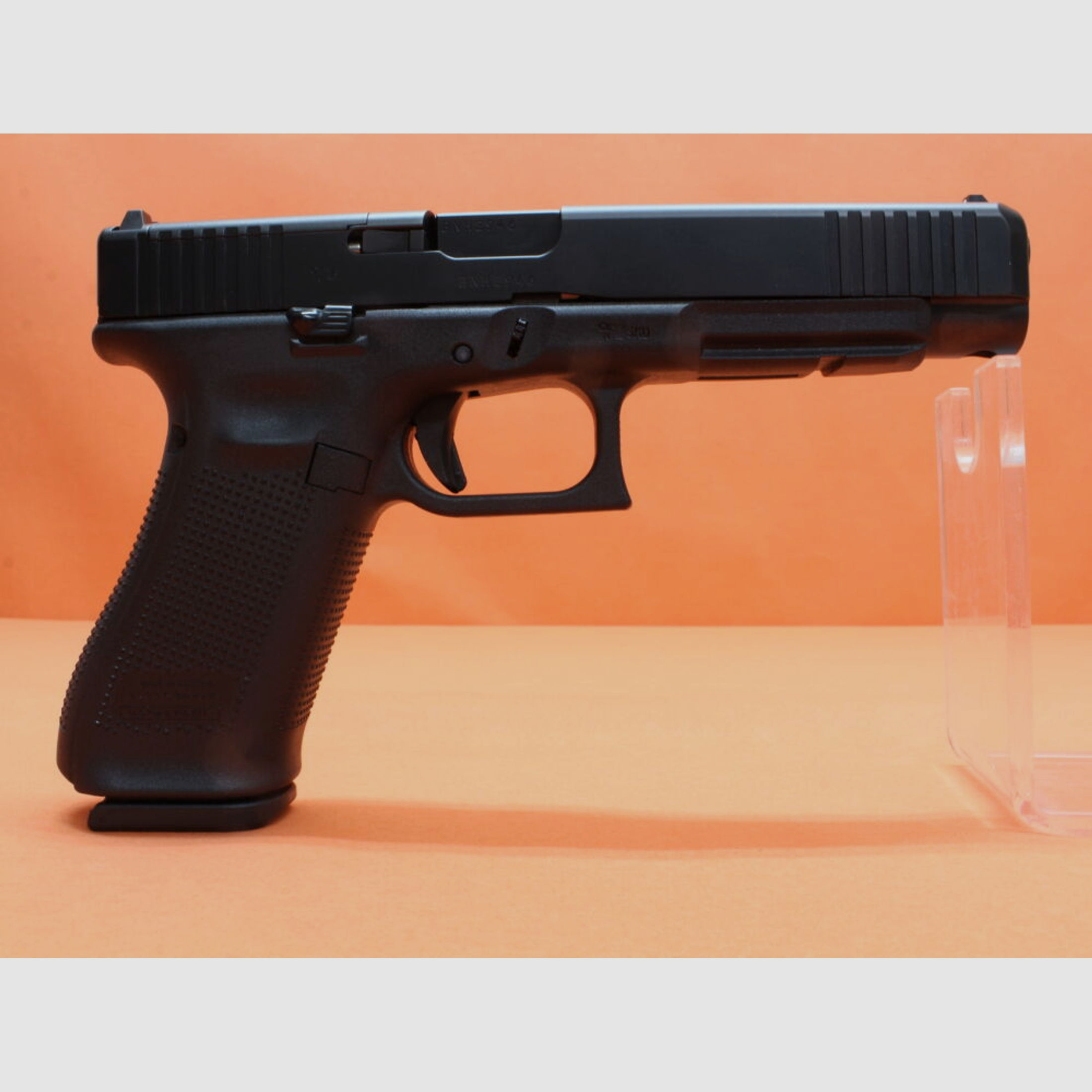 Glock	 Ha.Pistole 9mmLuger Glock34 Gen5 (MOS) 135mm Lauf Modular Optic System f. Red Dot Sight (9mmPara)