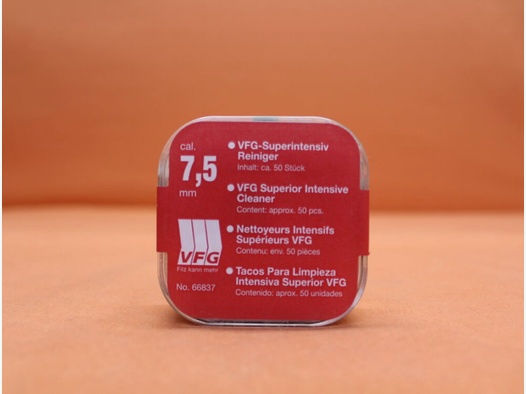 VFG.	 VFG-Super-Intensivreiniger 7,5mm (66837) 50 St. Spezialfilz mit Messingfasern