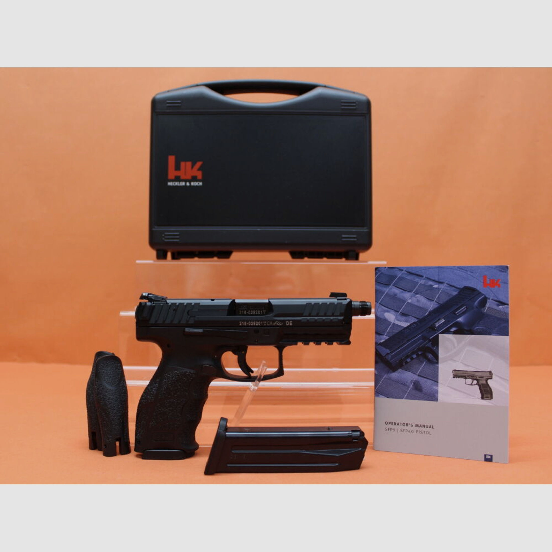 Heckler & Koch HK	 Ha.Pistole 9mmLuger Heckler&Koch/H&K HK SFP9 (SF) SD 120mm Polygonlauf/Gewinde M13,5L/ Push-Button