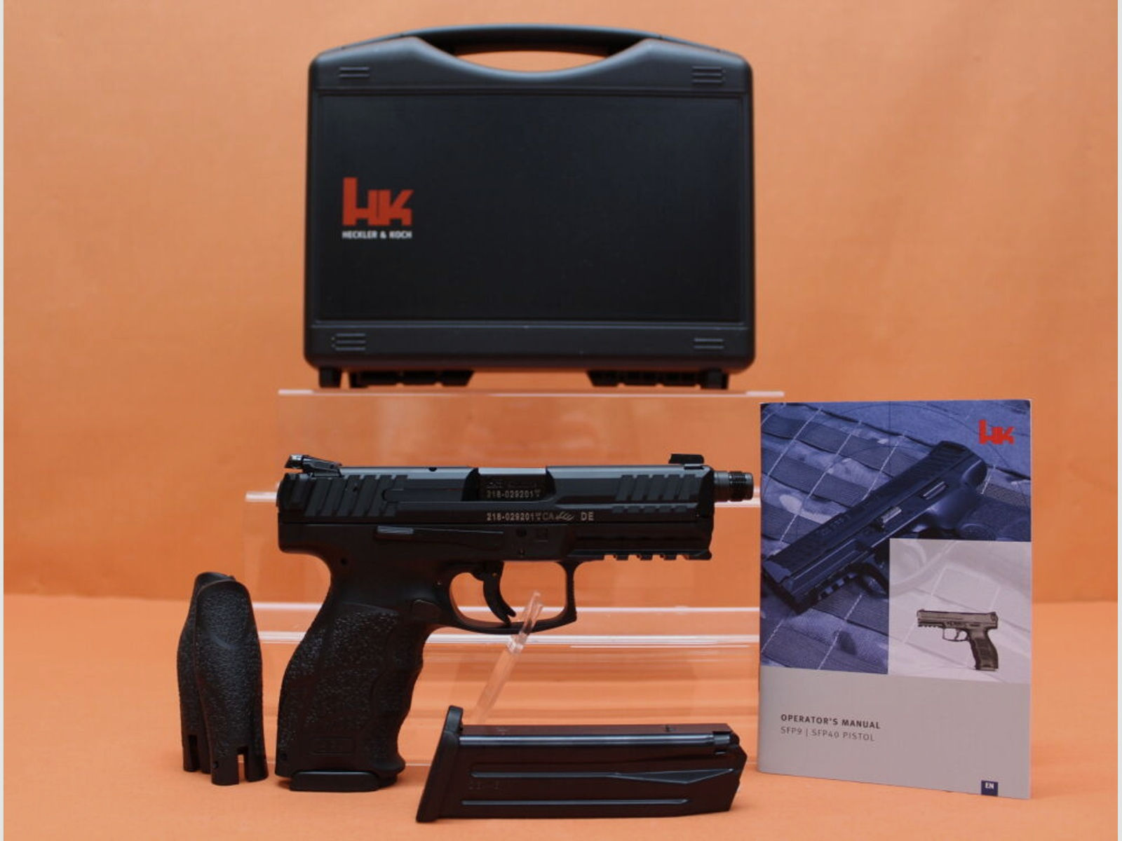 Heckler & Koch HK	 Ha.Pistole 9mmLuger Heckler&Koch/H&K HK SFP9 (SF) SD 120mm Polygonlauf/Gewinde M13,5L/ Push-Button