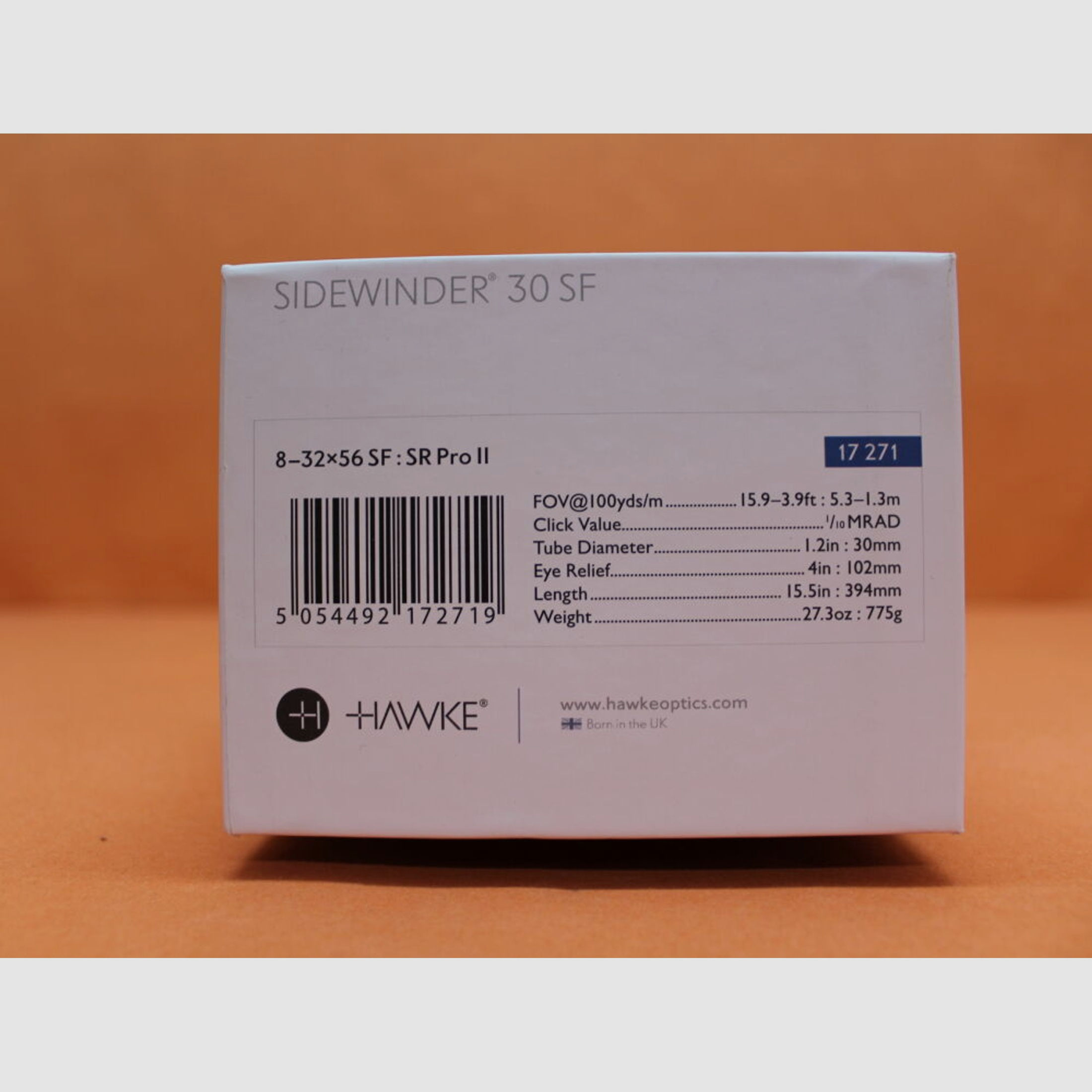 HAWKE	 HAWKE Sidewinder 30 SF Zielfernrohr 8-32x56 (17271) SR Pro II Leuchtabsehen (2.BE) 10mm Click