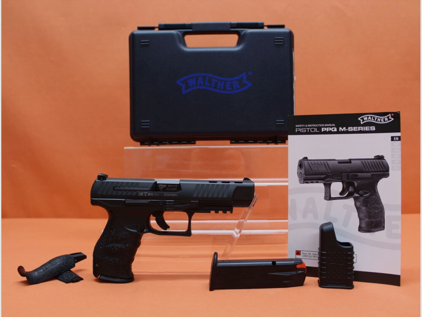 Walther	 Ha.Pistole 9mmLuger Walther PPQ M2B (KU,AM) Sport 5" Polygonlauf/ Reservemagazin (9mmPara/9x19)