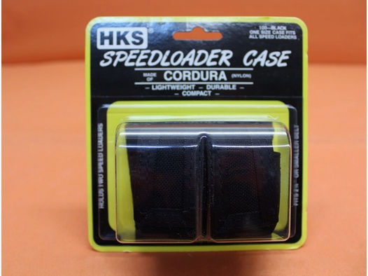 HKS.	 HKS Speedloader Case Cordura schwarz (für 2 Speedloader) mit Klettverschluss Gürtelbreite bis 2,25"