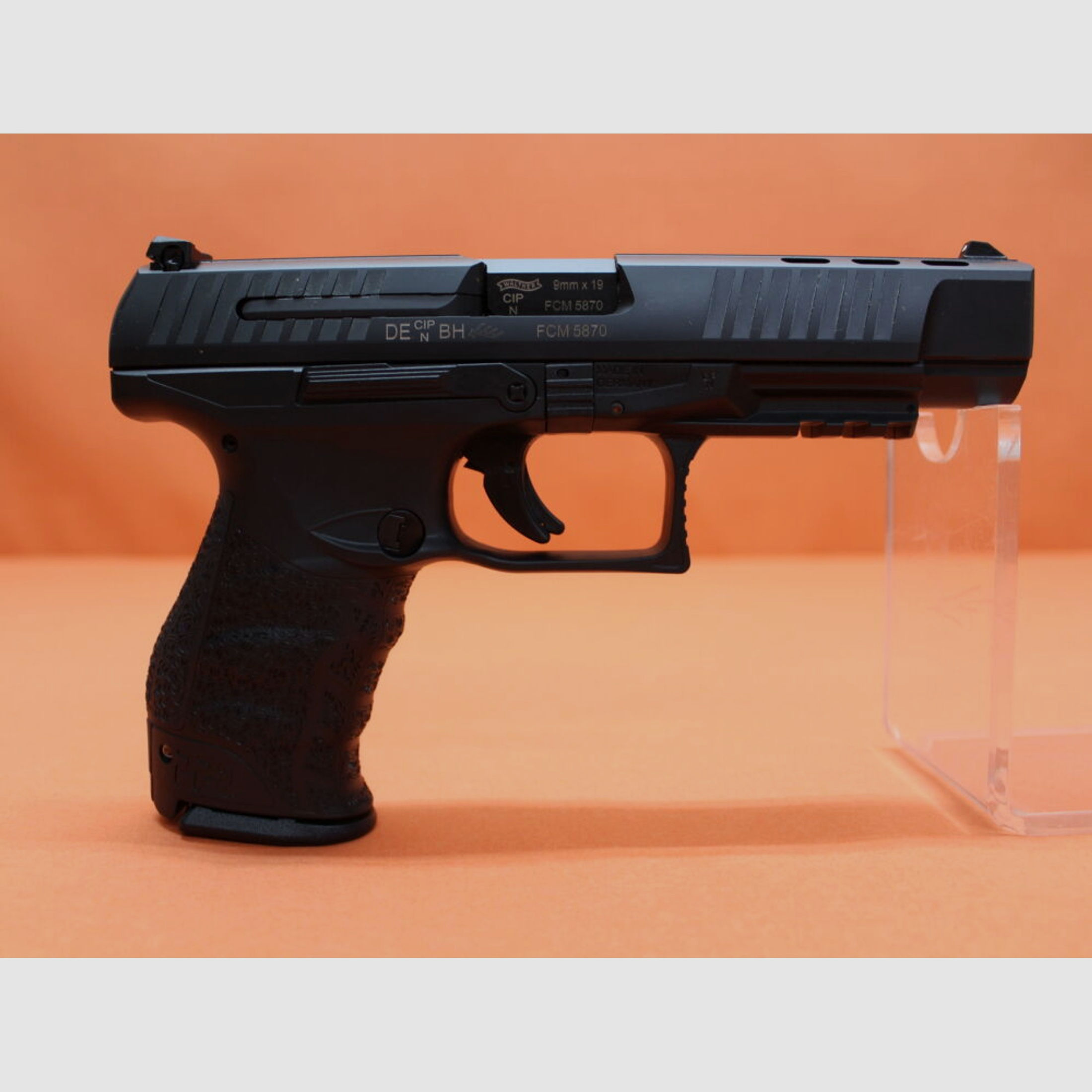 Walther	 Ha.Pistole 9mmLuger Walther PPQ M2B (KU,AM) Sport 5" Polygonlauf/ Reservemagazin (9mmPara/9x19)