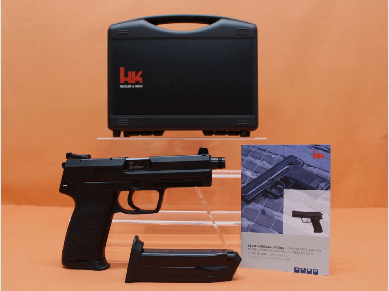 Heckler & Koch HK	 Ha.Pistole .45Auto Heckler&Koch/H&K HK USP TACTICAL 129mm Lauf mit Gewinde M16x1L (.45ACP/.45A.C.P)
