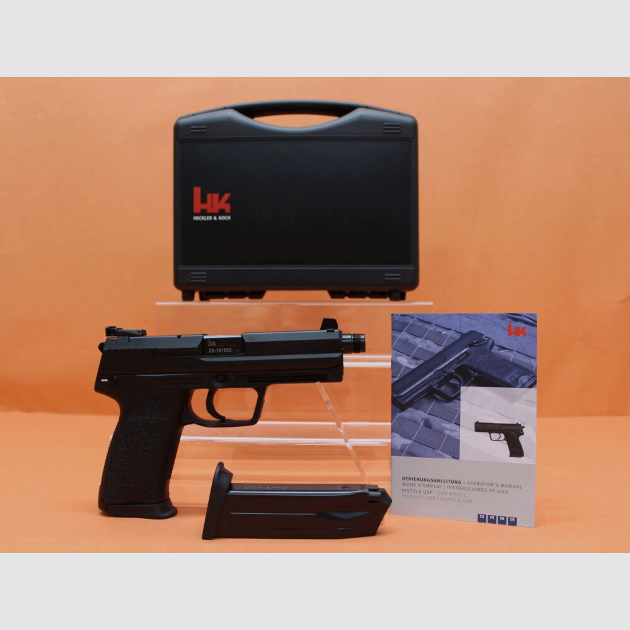 Heckler & Koch HK	 Ha.Pistole .45Auto Heckler&Koch/H&K HK USP TACTICAL 129mm Lauf mit Gewinde M16x1L (.45ACP/.45A.C.P)