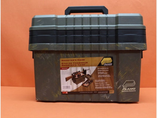 Plano	 Plano Shooters Case: Range-Box mit Gewehrablage Polymer camo-grün