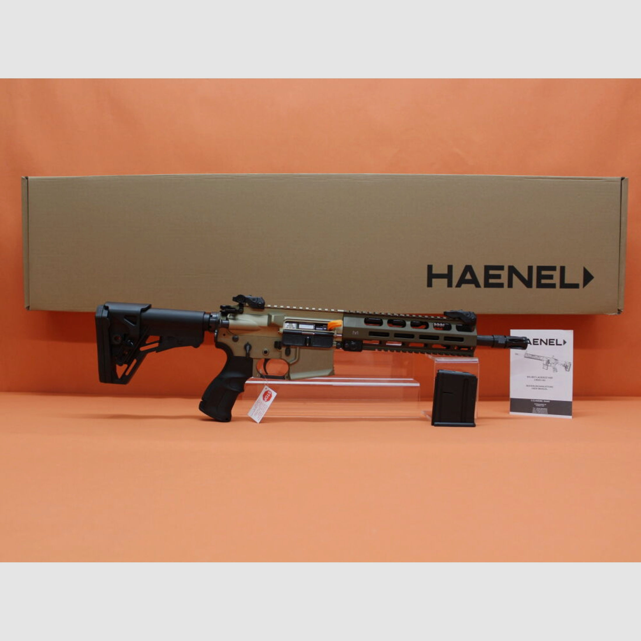 HAENEL	 Ha.Büchse .223Rem HAENEL CR223 Gas-Piston-System AR-15, 10"Lauf/ KeyMod 2-Rail-System/ Sandfarben