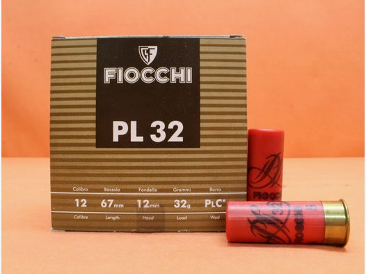 Fiocchi	 Patrone 12/67 Fiocchi 32g 2,9mm/ No.5 VE 25 Patronen (PL32)