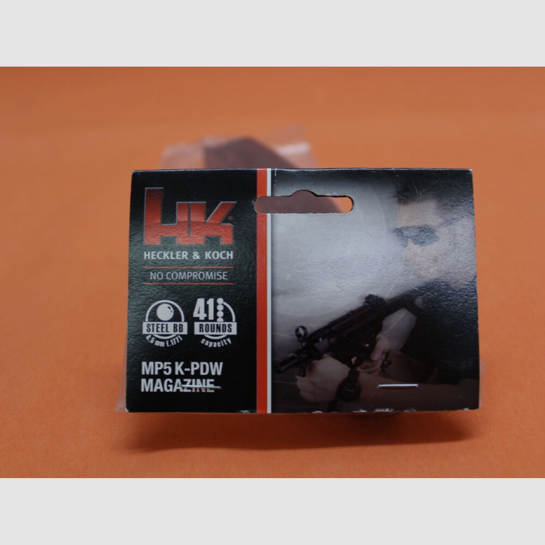 UMAREX	 Magazin Heckler & Koch ® HK MP5 K-PDW gebogen, CO2-Blow-Back, 4,5mm BB, 41-Schuss