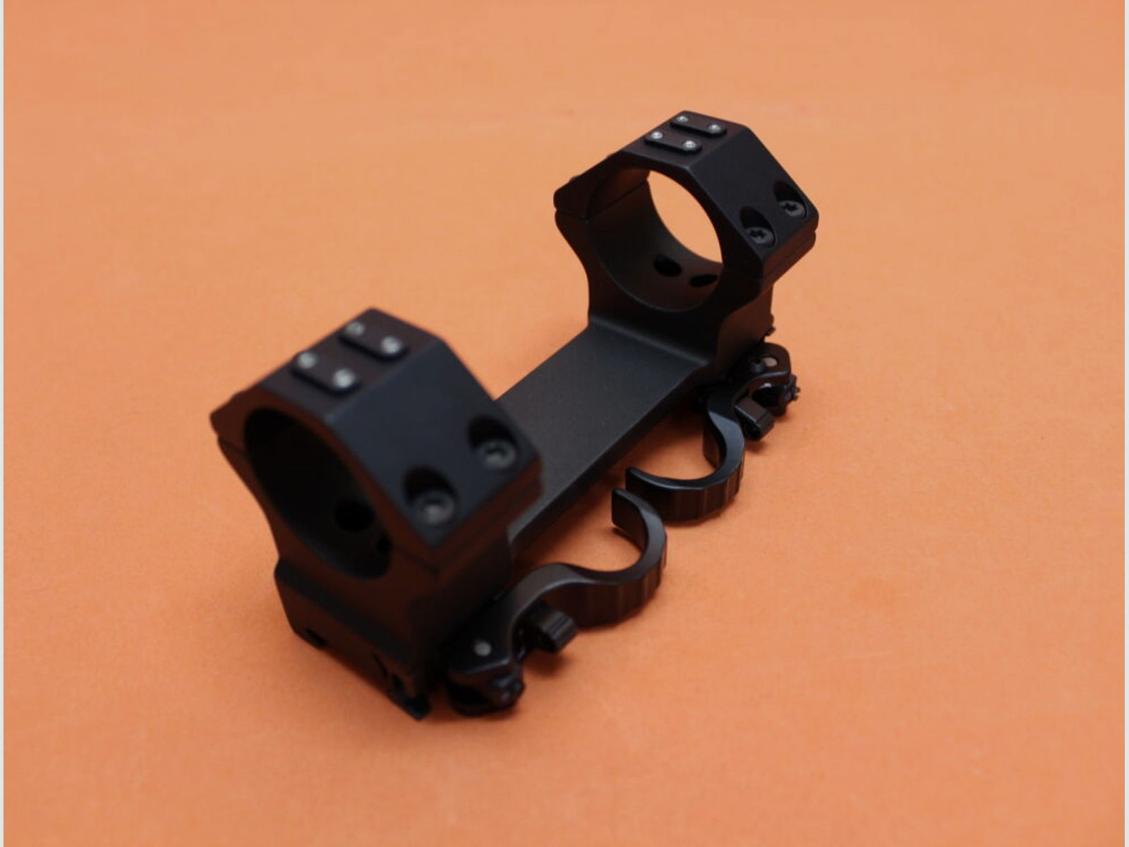 Recknagel	 Era-Tac QD Blockmontage 34mm (T4014-0021) mit Hebel, Alu schwarz, BH=21,5mm für Picatinnyprofil