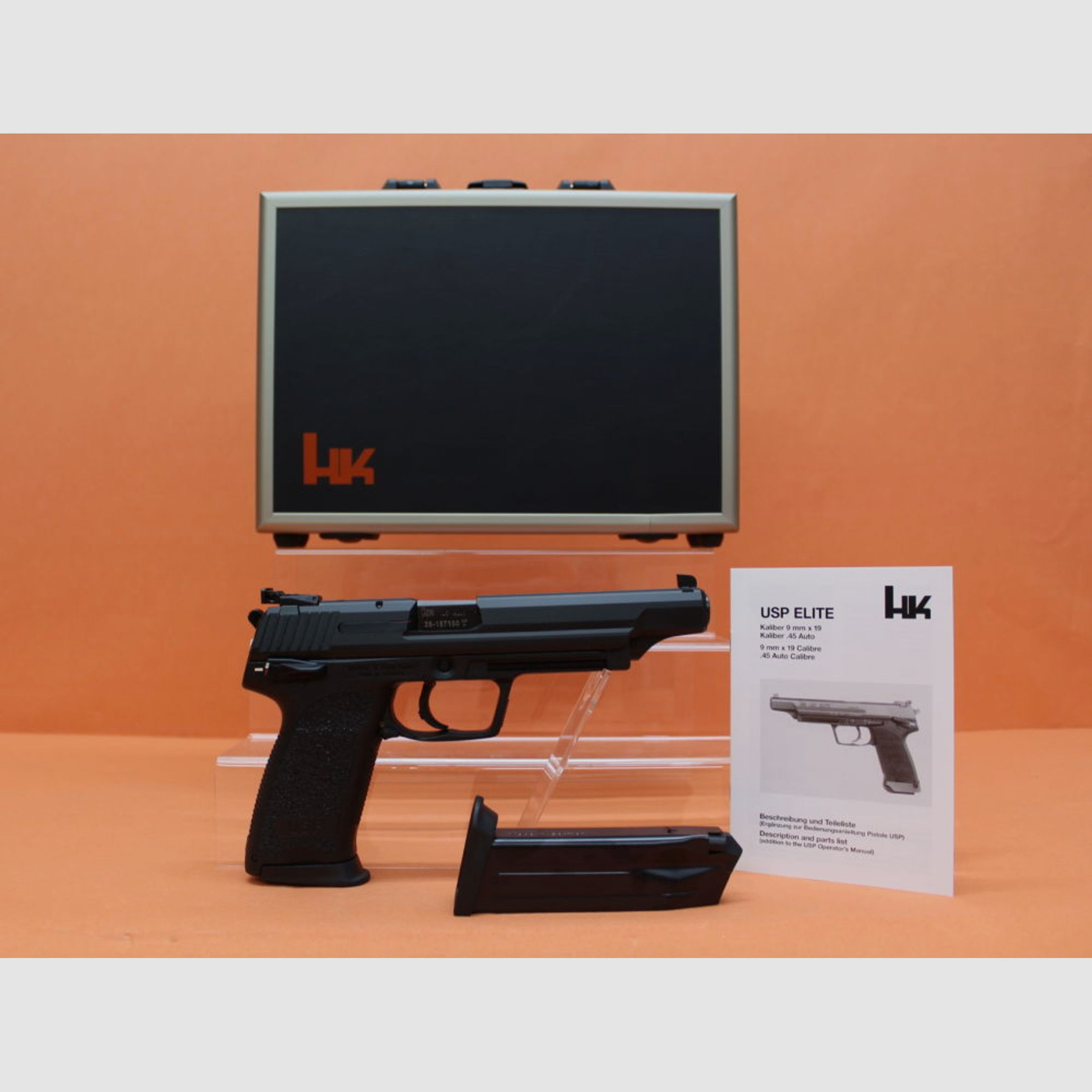 Heckler & Koch HK	 Ha.Pistole .45Auto Heckler&Koch/H&K HK USP ELITE 152mm Lauf/ Mikrometervisier (.45ACP/.45A.C.P.)
