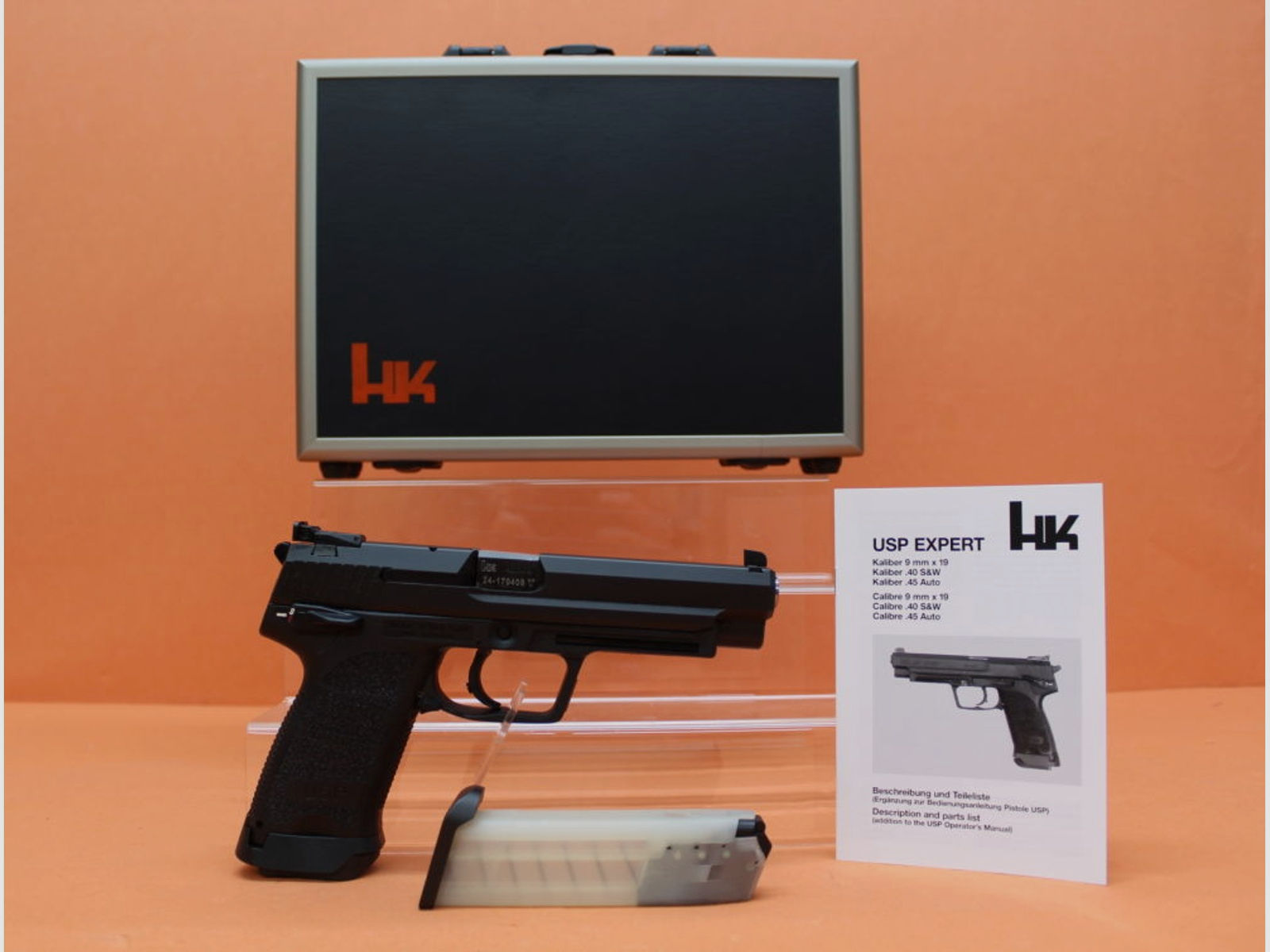Heckler & Koch HK	 Ha.Pistole 9mmLuger Heckler&Koch/H&K HK USP EXPERT 132mm Lauf/ Mikrometervisier (9mmPara/9x19)