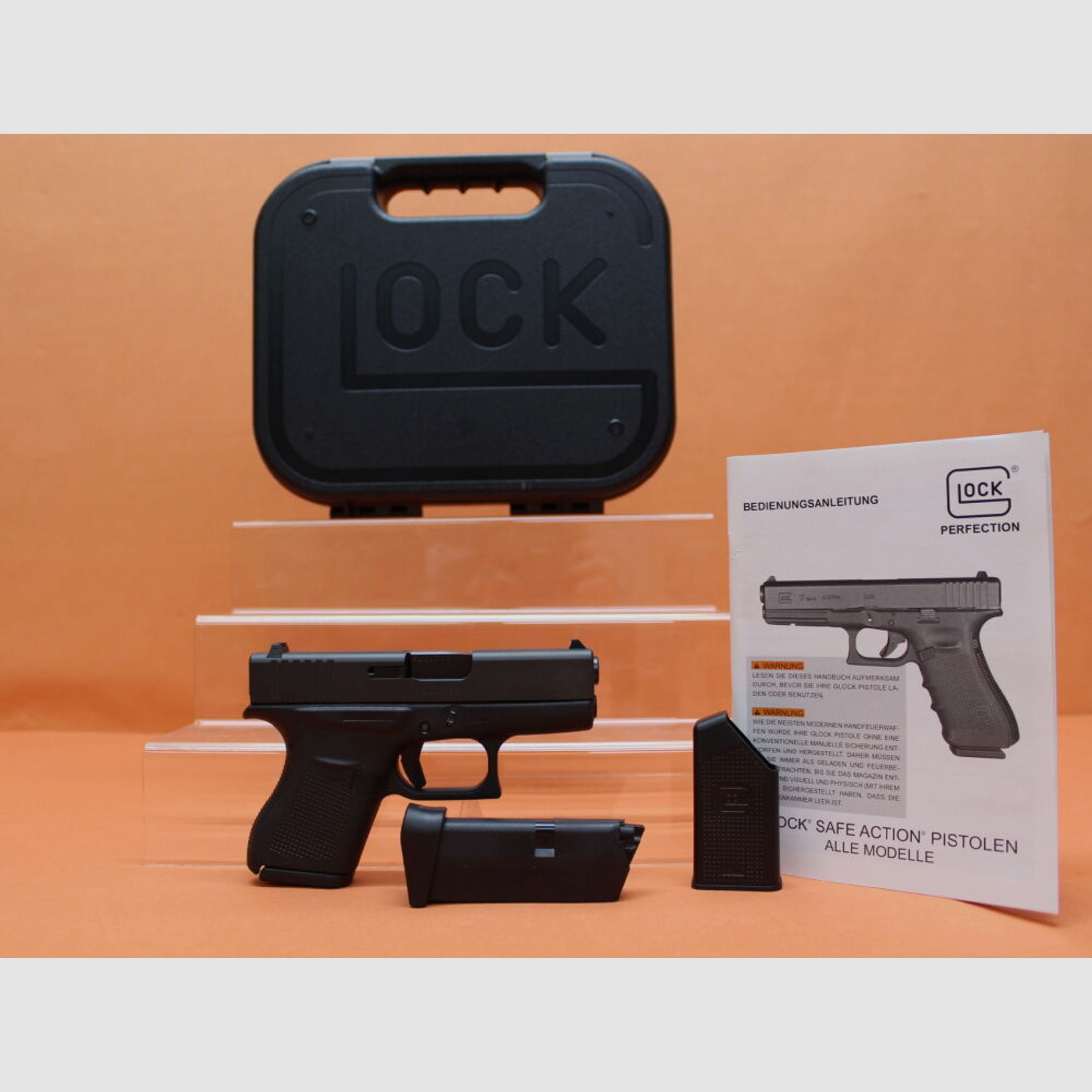 Glock	 Ha.Pistole 9mmLuger Glock 43 slim 86mm Lauf/ Reservemagazin (9mmPara/ 9x19)