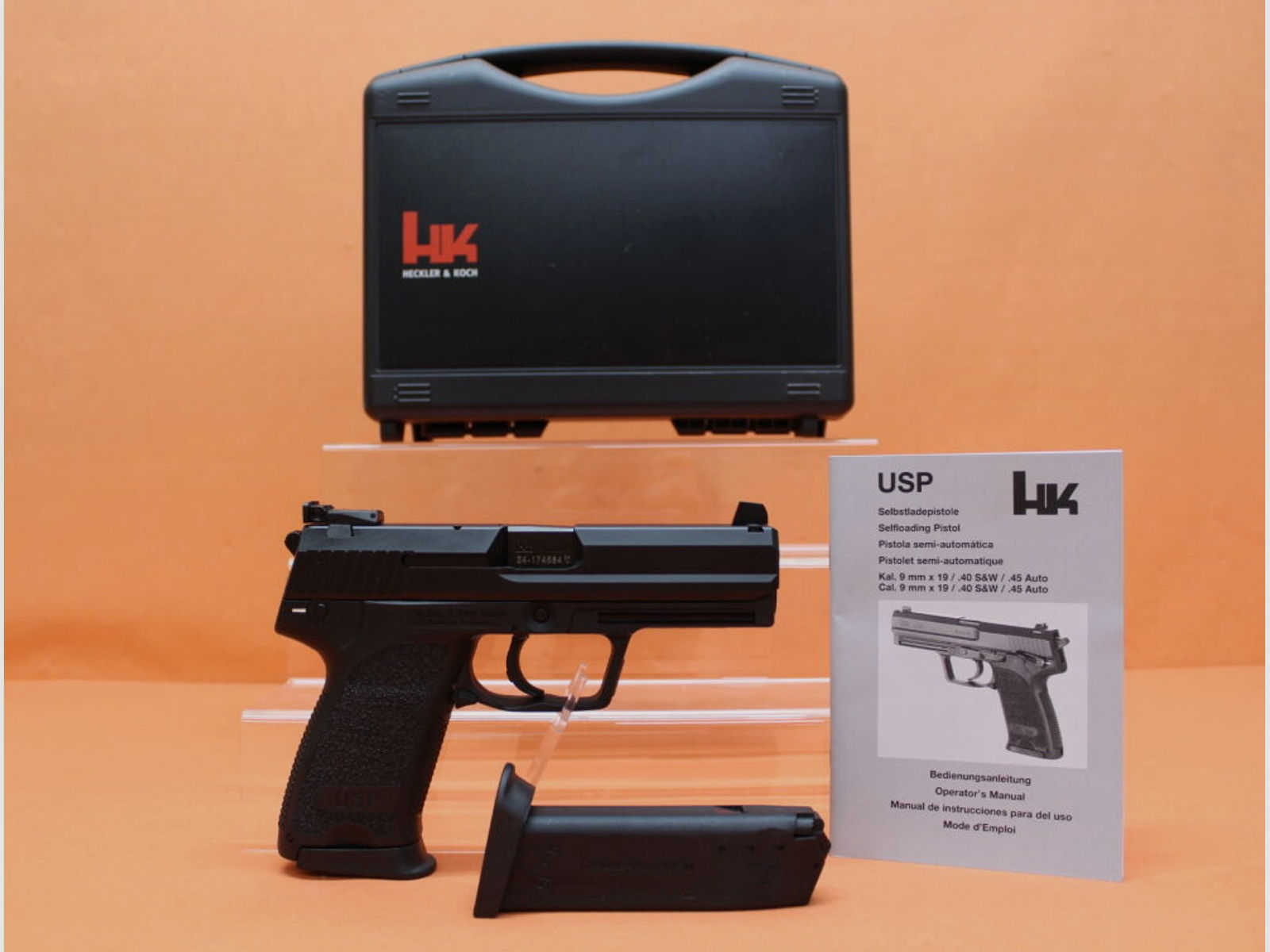 Heckler & Koch HK	 Ha.Pistole 9mmLuger Heckler&Koch/H&K HK USP Custom Sport 108mm Lauf/ Mikrometervisier (9mmPara/9x19)