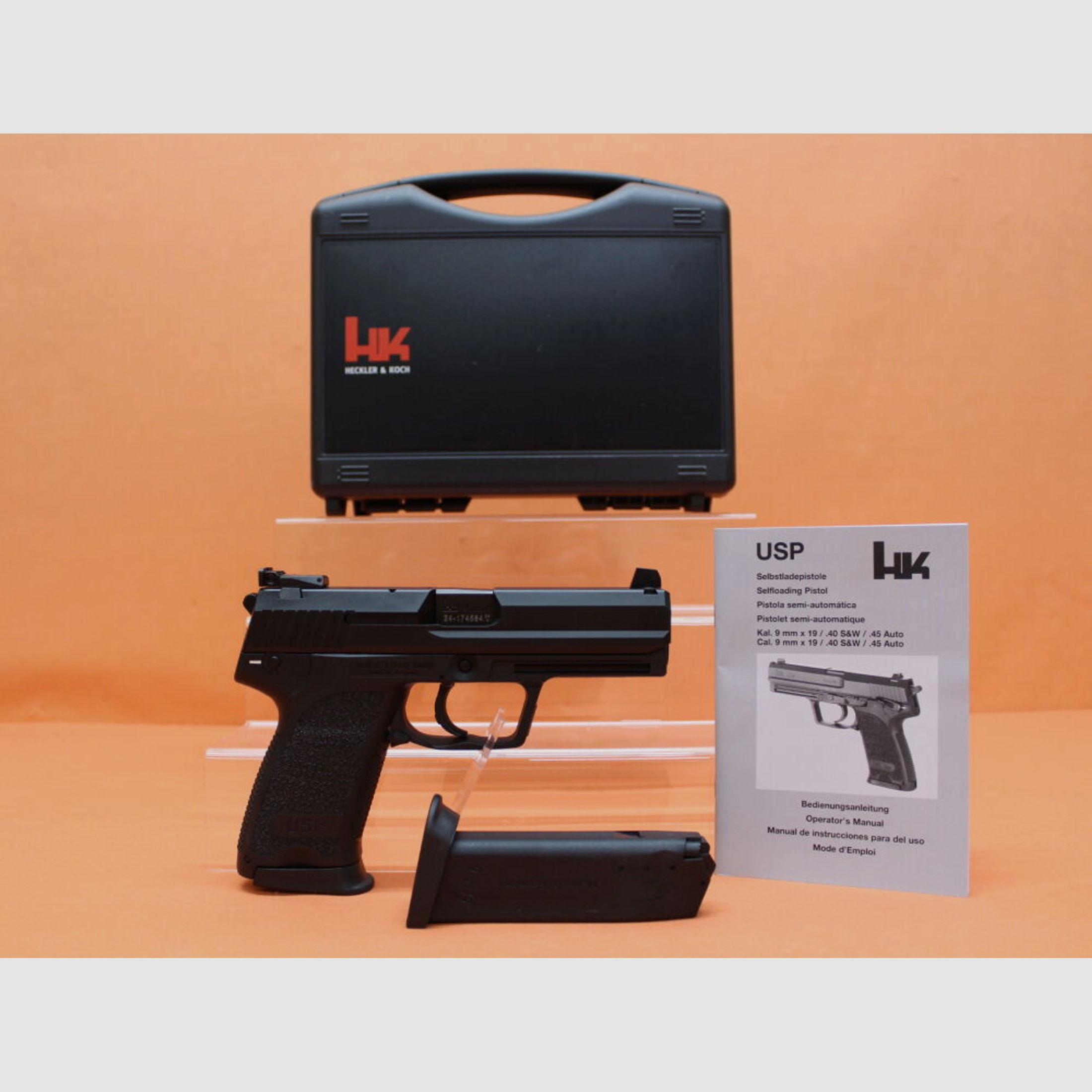 Heckler & Koch HK	 Ha.Pistole 9mmLuger Heckler&Koch/H&K HK USP Custom Sport 108mm Lauf/ Mikrometervisier (9mmPara/9x19)