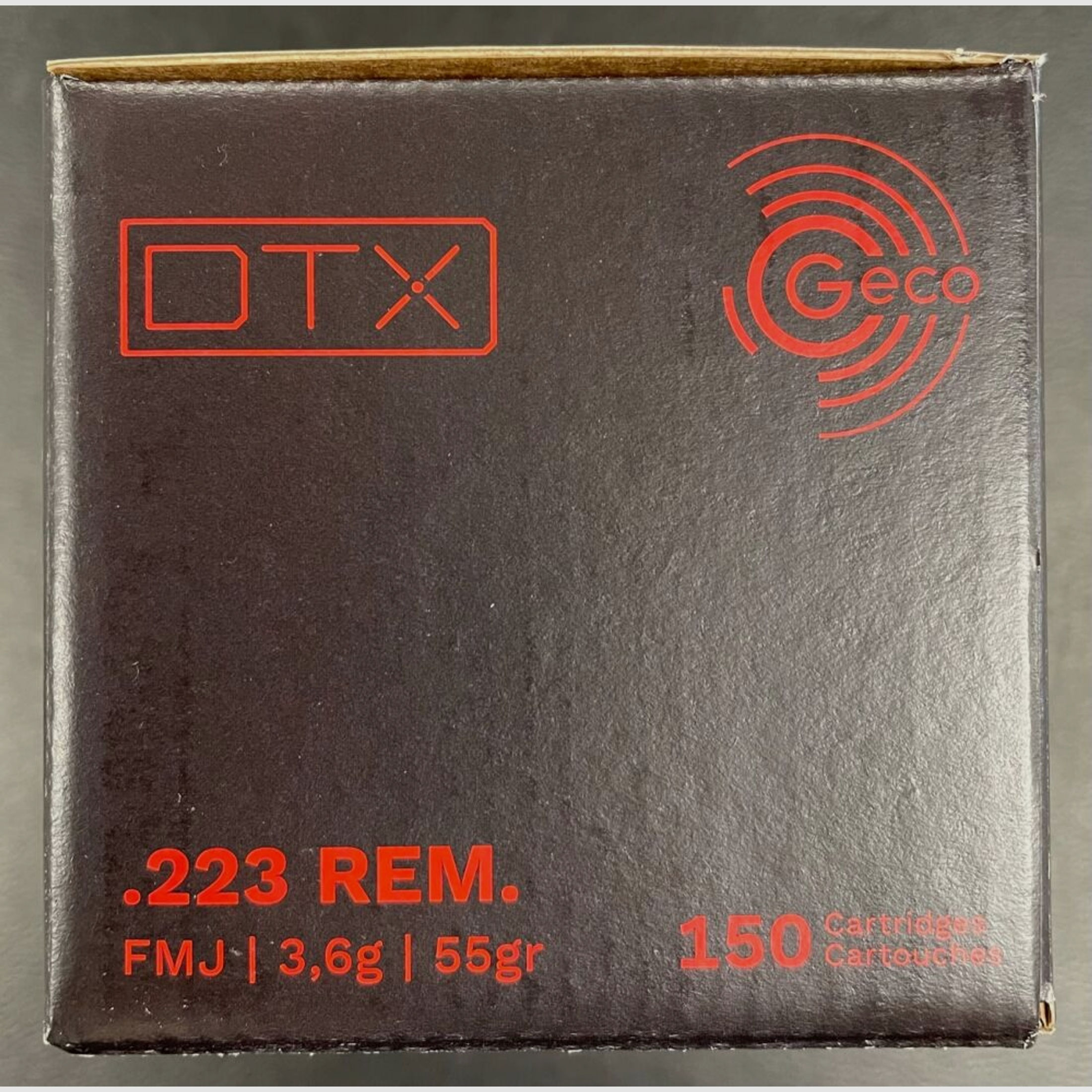 Geco	 DTX .223 Rem. FMJ 2,6g/55grs 150 Stk. Auf Lager
