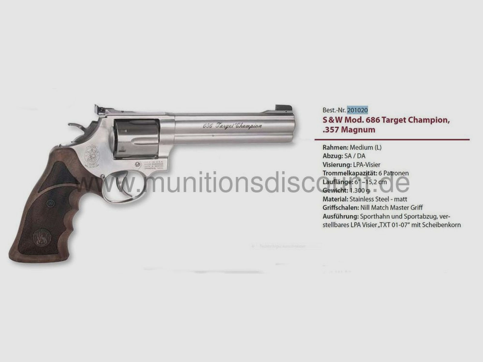 Smith&Wesson	 686 Target Champion