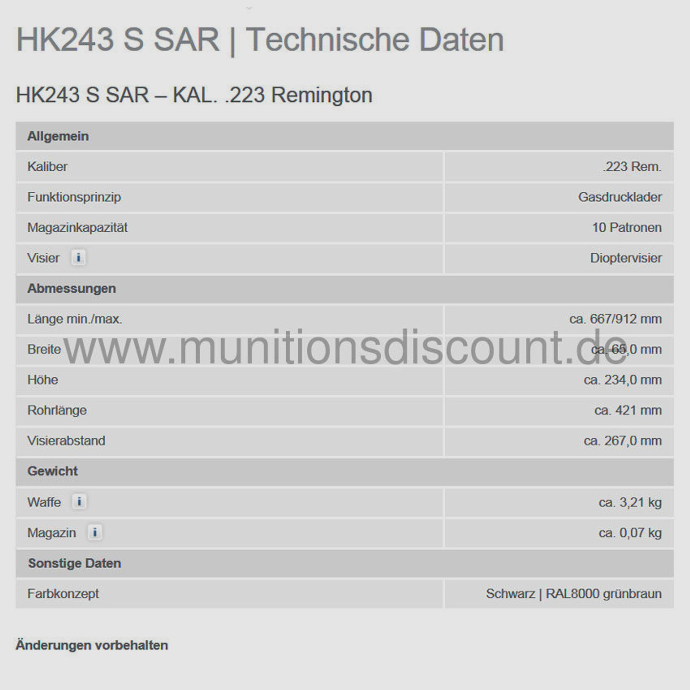 Heckler & Koch	 HK 243