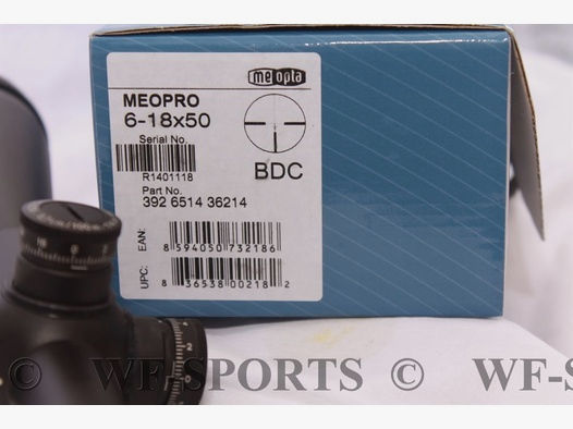 WF-SPORTS   MEOPTA, MeoPro 6-18x50	 Absehen BDC , Der Langstrecken Spezialist,