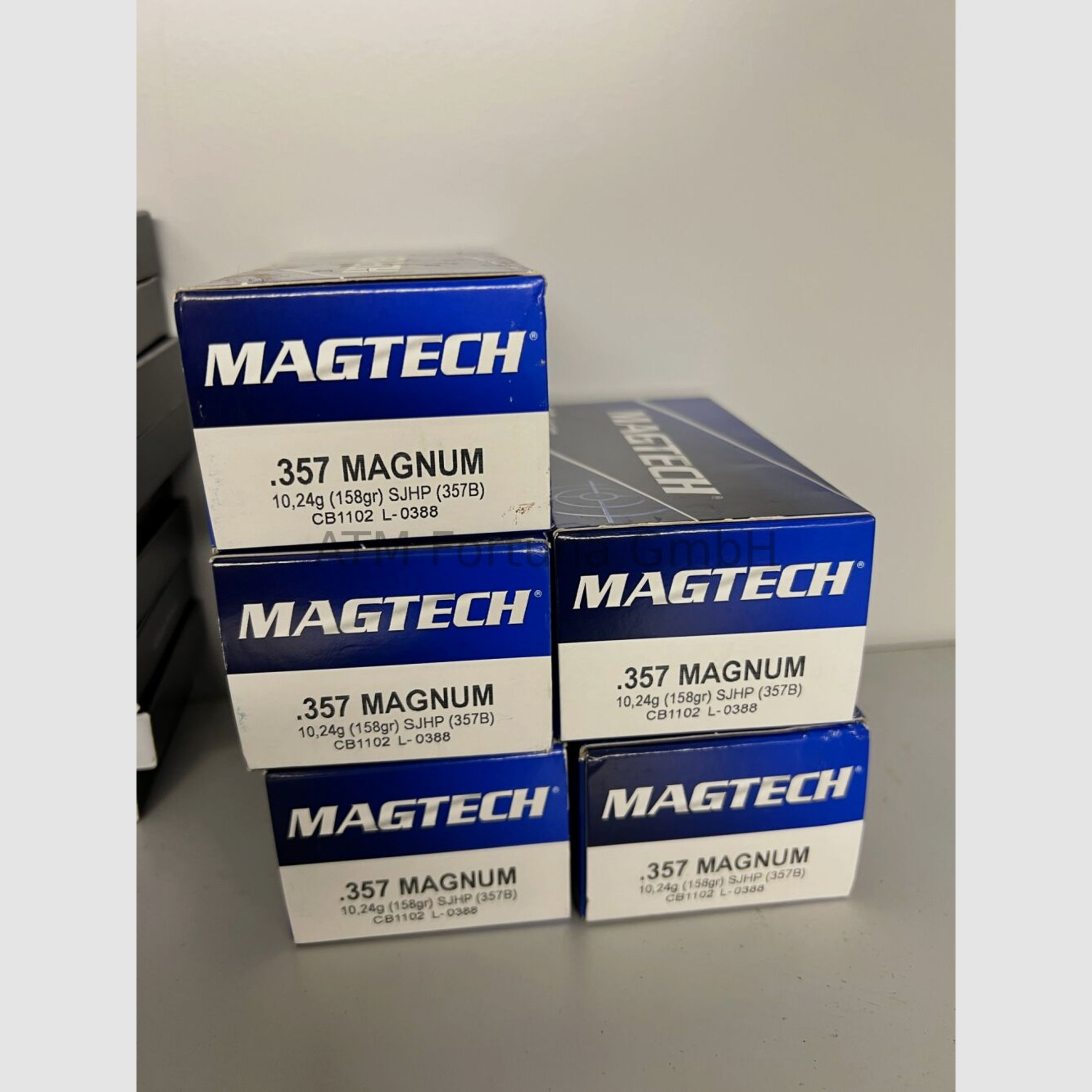 Magtech	 Standard .357 Mag SJHP 158 grs Revolverpatronen