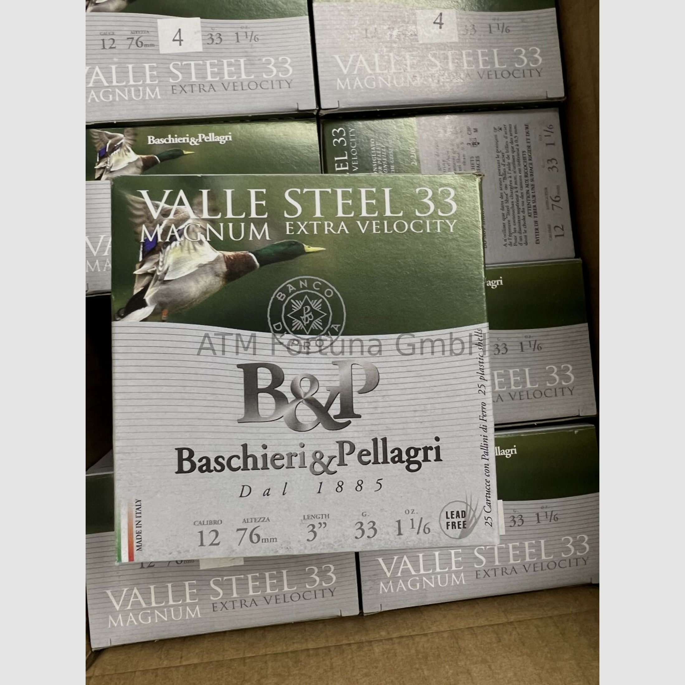 Baschieri & Pellagri	 Valle Steel Magnum *Bleifrei* HV 12/76 33 g, 3,1 mm