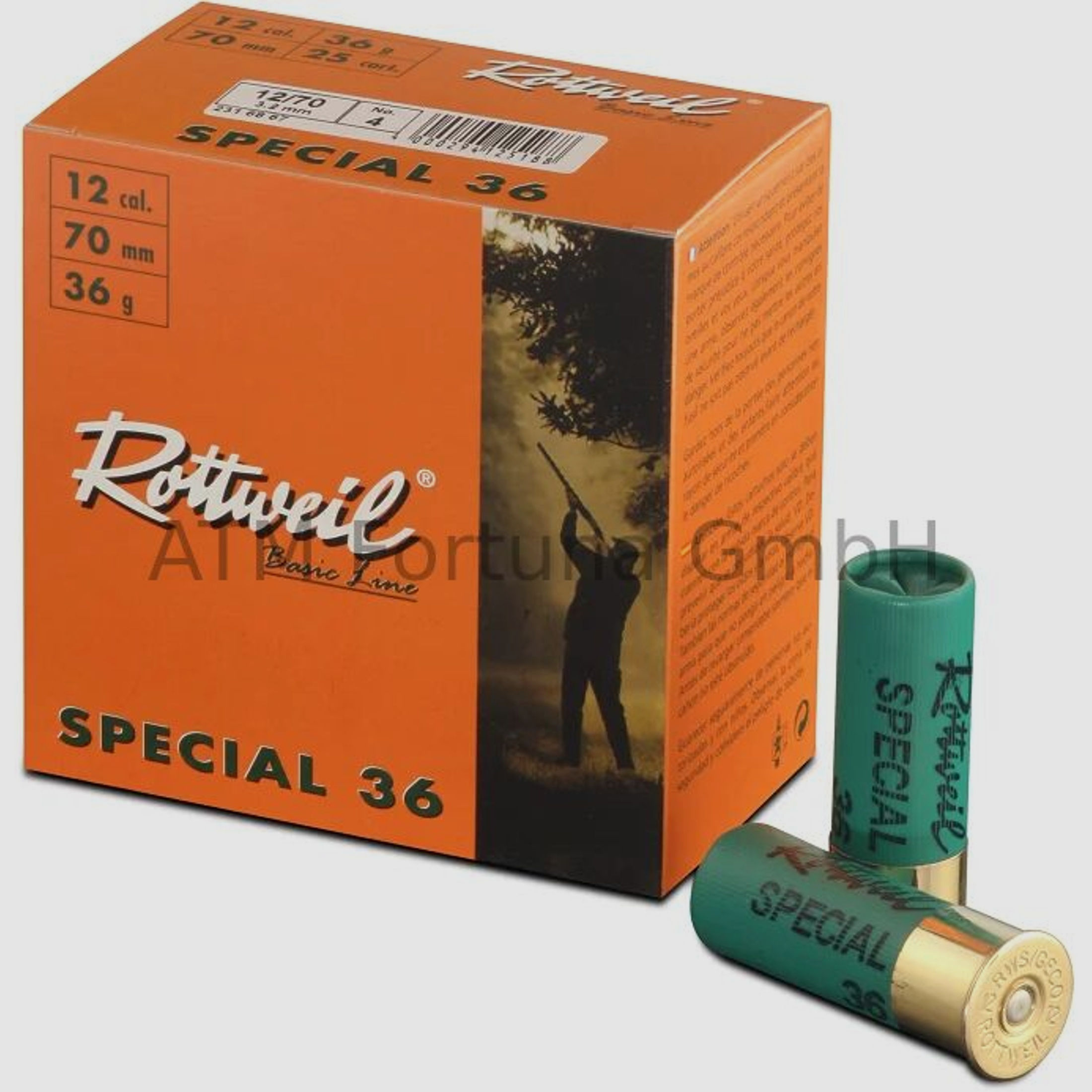 Rottweil	 Rottweil Special 36 12/70 36 gr Schrotpatronen 3,2mm 1000 Stück