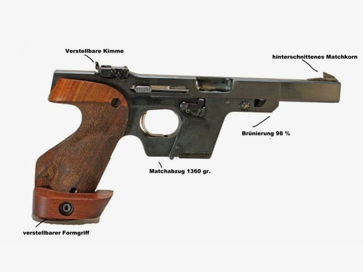 Walther Sport- und Behördenwaffen	 Walther GSP Sportpistole Kal 22 L.R.gebraucht (BJ.77)