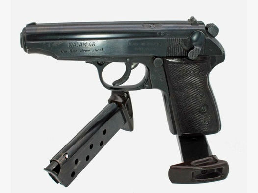 Walther Sport- und Behördenwaffen	 Walam Pistole Kal. 9 kz Mod. 48