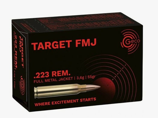 Geco	 .223 Rem. Vlm Target 3,6g/55grs. Geco