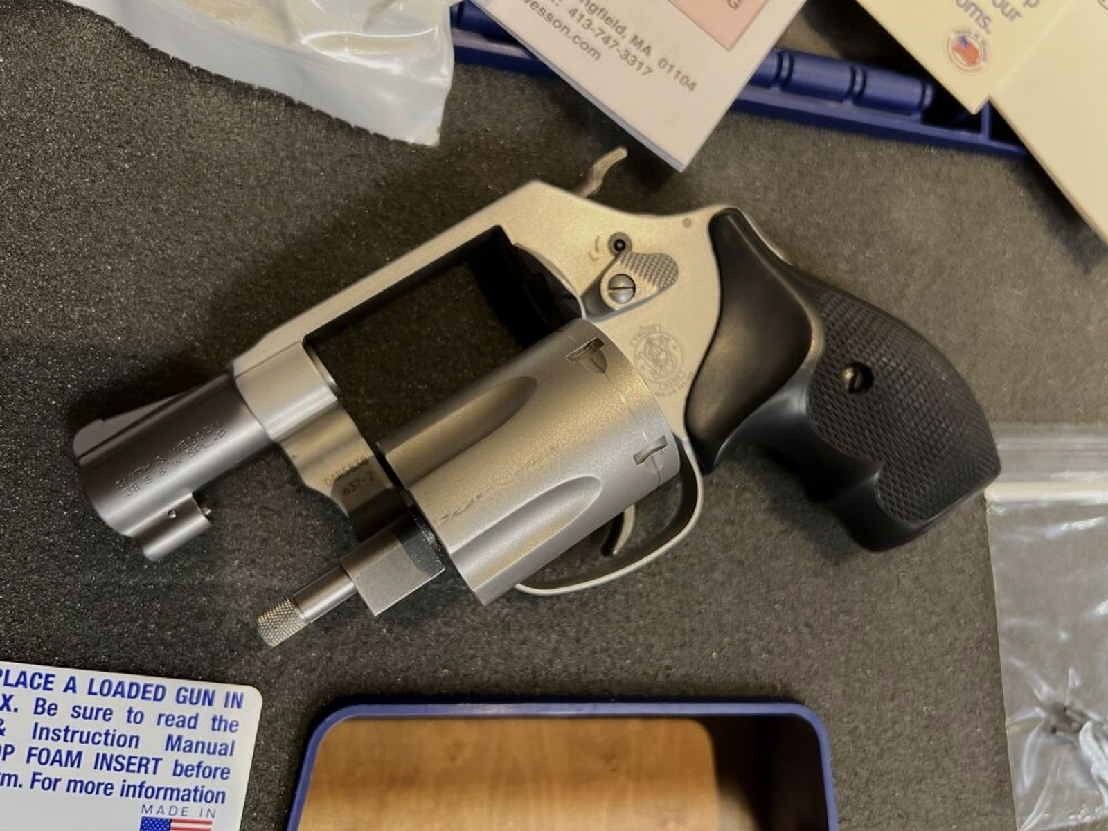 Smith and Wesson S&W	 637-2 Airweight .38 Special +P Revolver