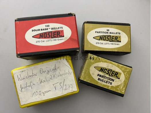 Nosler & Winchester Geschosse