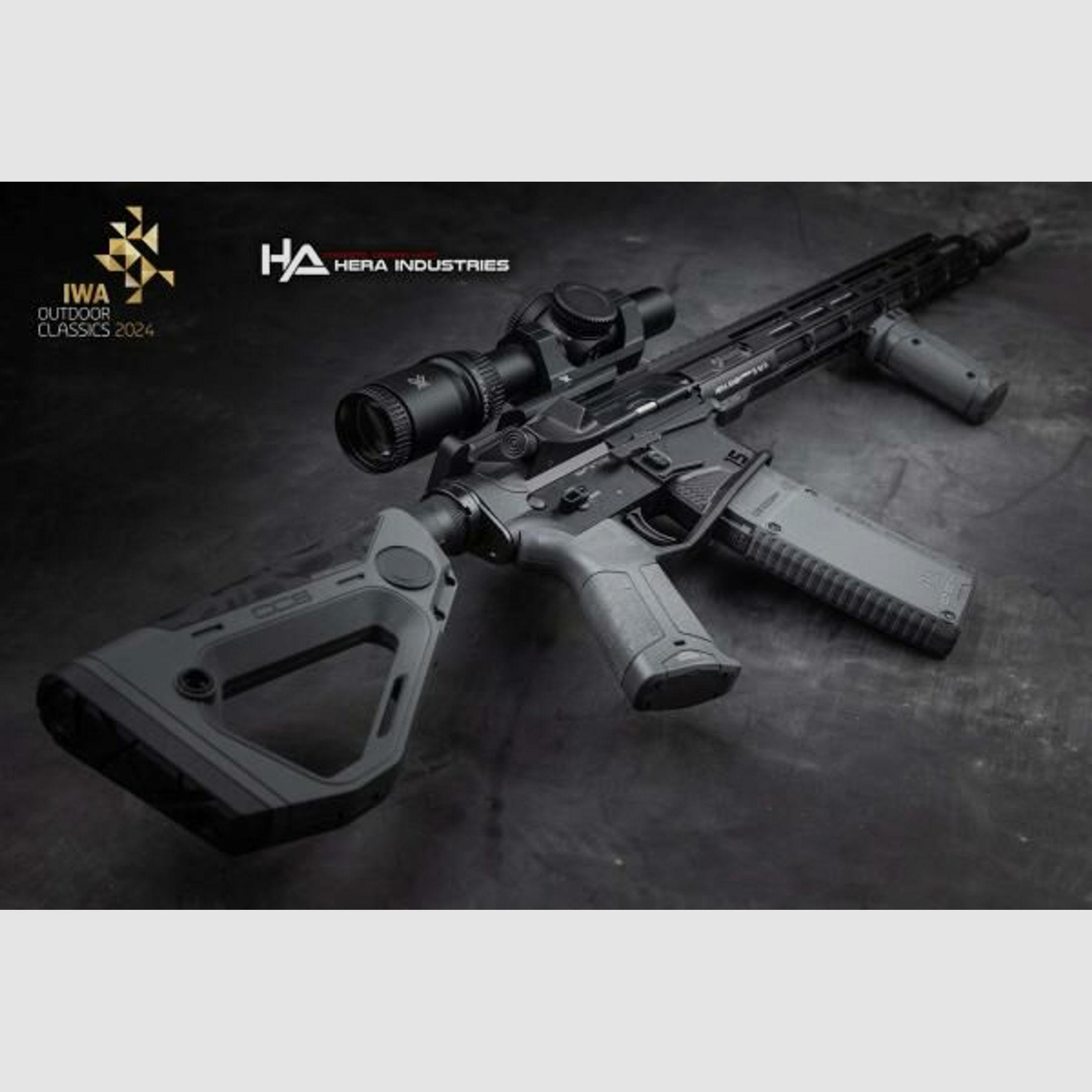 Hera Arms	 the 15th 16,75" IWA 2024 Limited Edition inkl Vortex 1-6x24 und Montage, Tactical Grey
