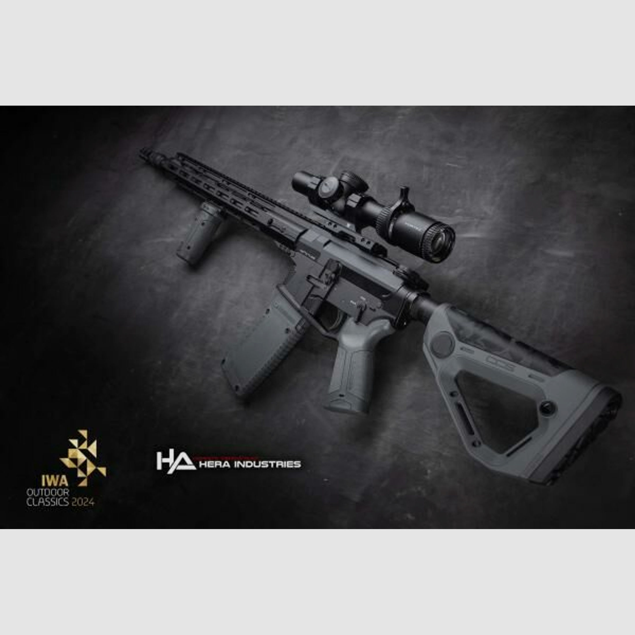 Hera Arms	 the 15th 16,75" IWA 2024 Limited Edition inkl Vortex 1-6x24 und Montage, Tactical Grey