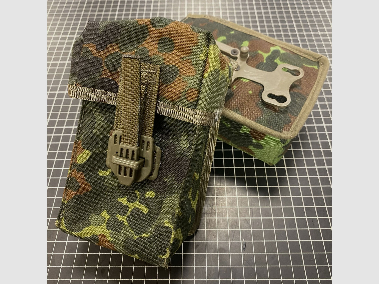 Miltec - BW Magazintasche G3	 Flecktarn mit Adapter
