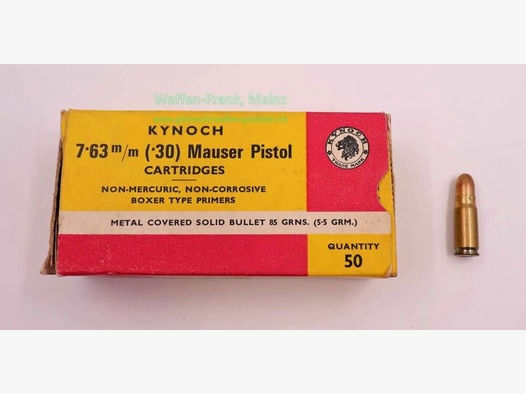 Kynoch, England	 Pistolenmunition