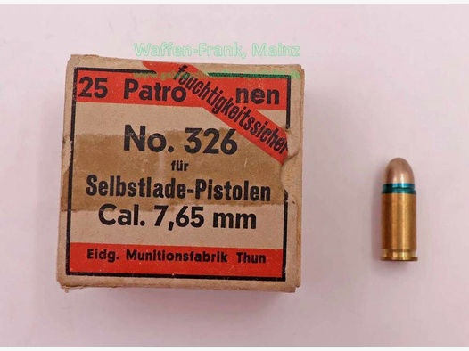 Waffen-&Munitionswerke Thun CH	 Pistolenmunition