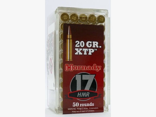 Hornady	 .17 HMR XTP Hohlspitz 1,3/20 gr.