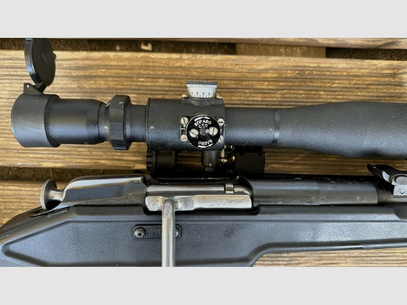 Mosin Nagant Sniper mit Schaft Archangel und ZF Seitenmontage PSPU 4 -10 x4	 7,62x54R