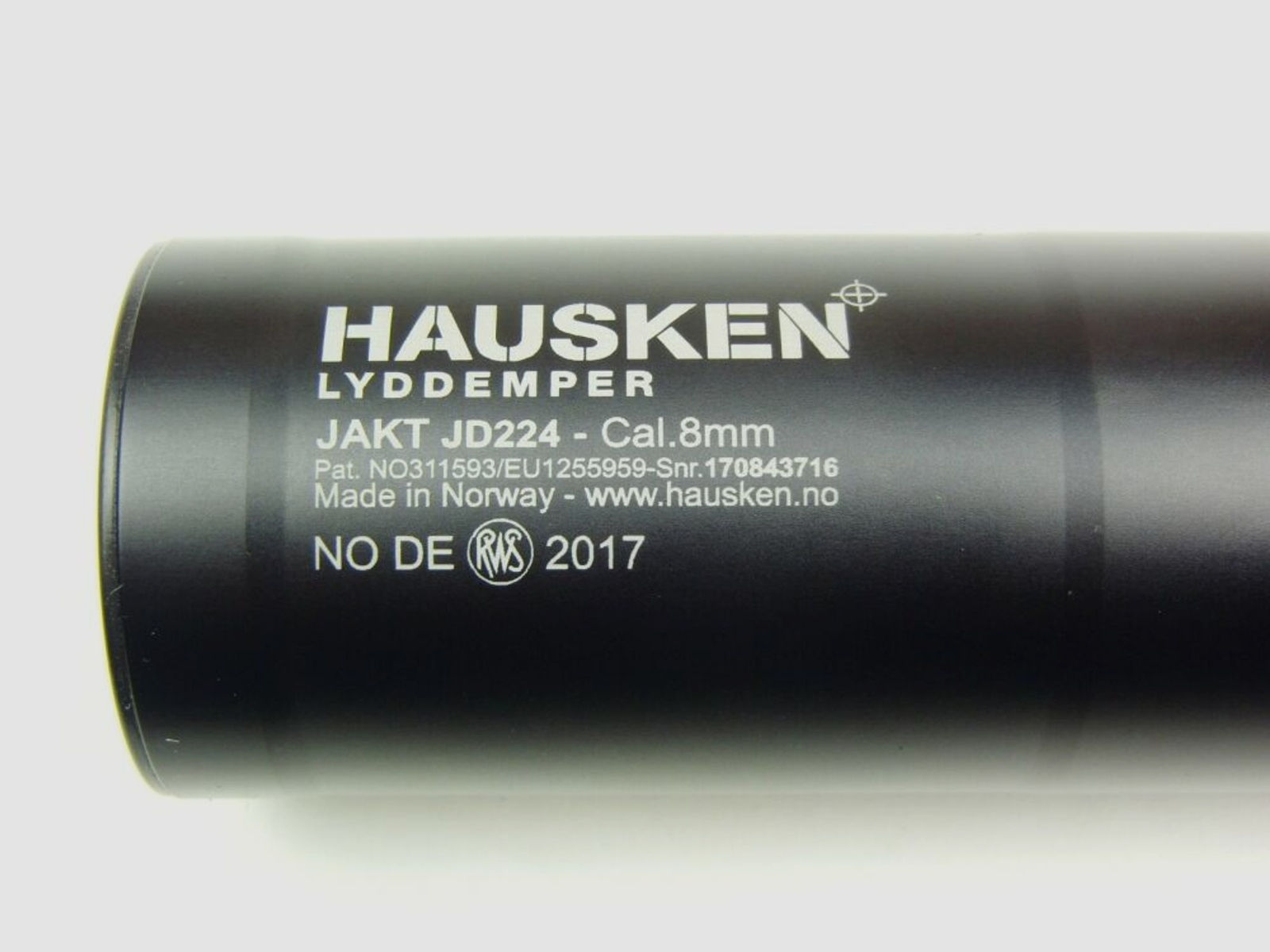 Hausken	 Schalldämpfer HAUSKEN Jakt JD 224 MK2 - Cal. 8mm