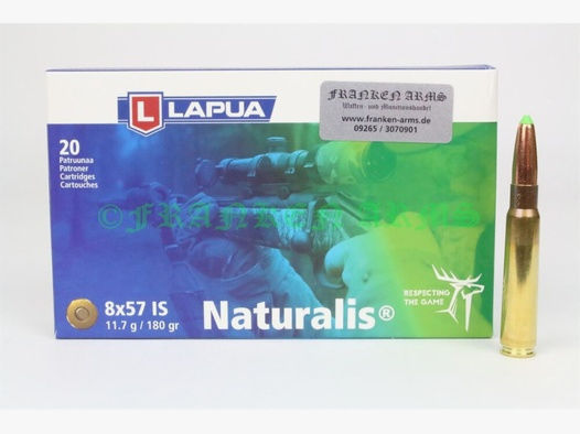 Lapua	 Naturalis 8x57IS 180gr. 11,7g 20 Stück Staffelpreis