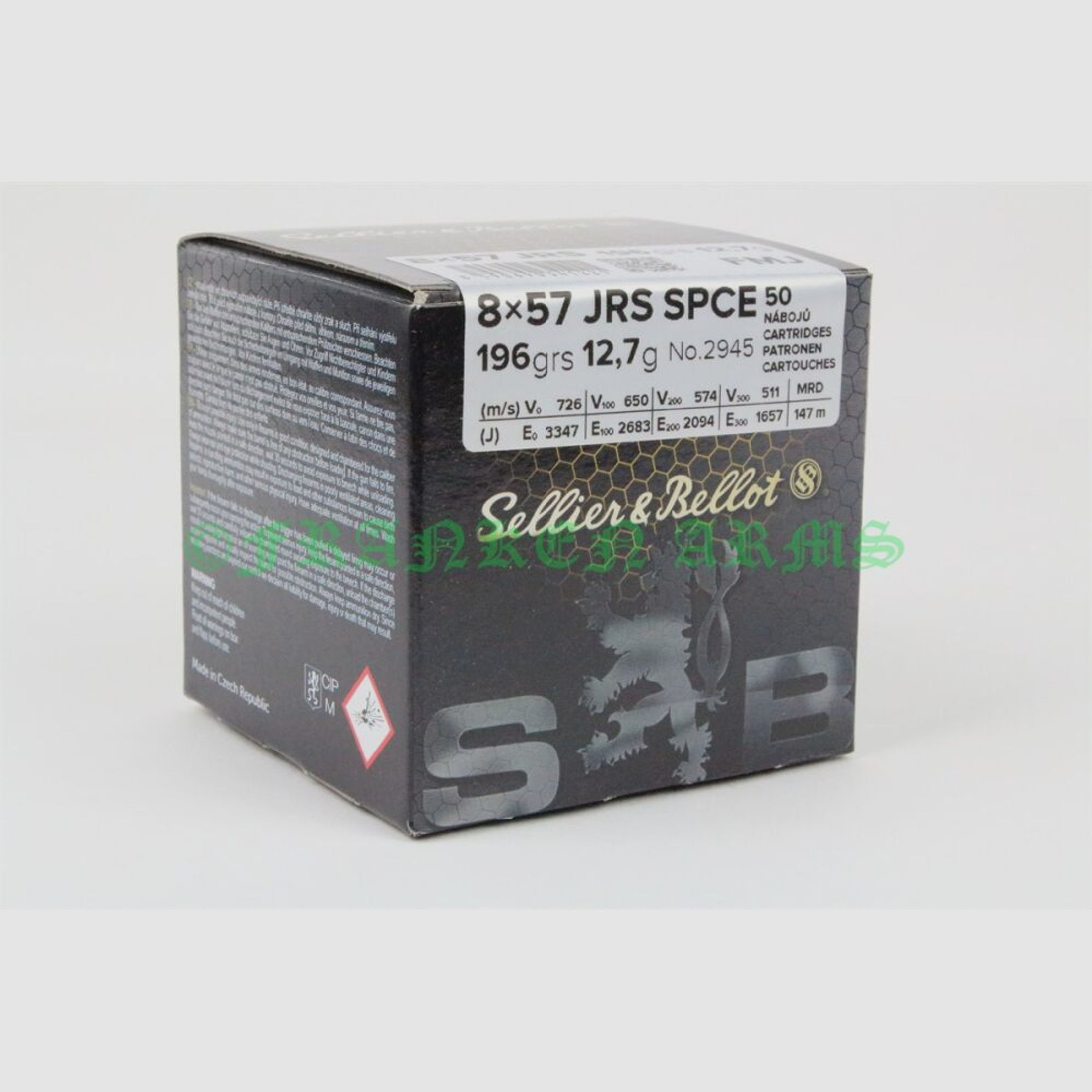 Sellier&Bellot	 8x57IRS SPCE 196gr. 12,7g 50 Stück Staffelpreise