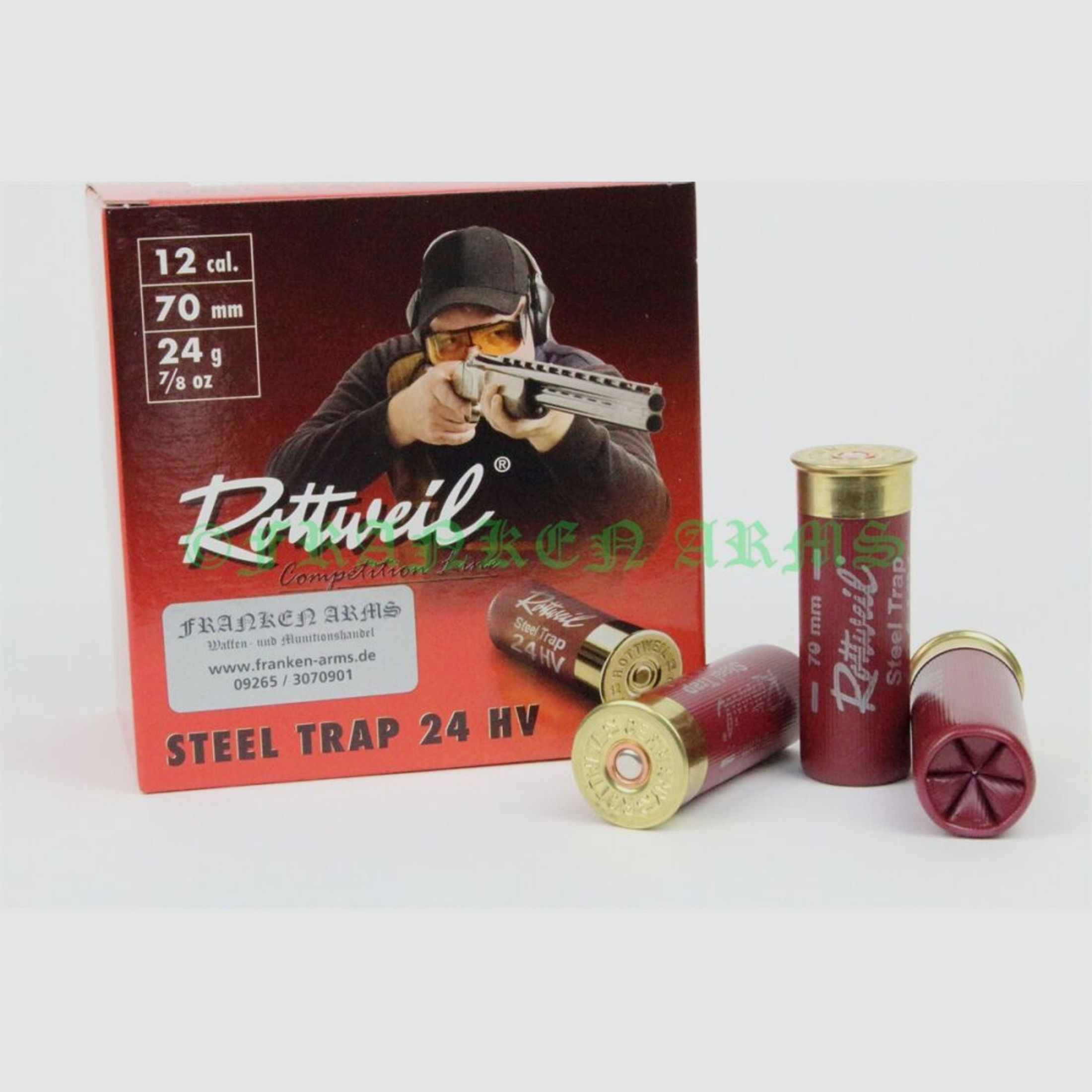 Rottweil	 Steel Trap 24 HV 12/70 2,5mm 25Stück Staffelpreise