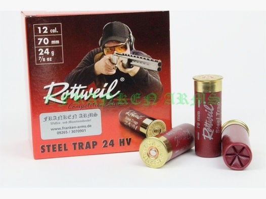 Rottweil	 Steel Trap 24 HV 12/70 2,5mm 25Stück Staffelpreise