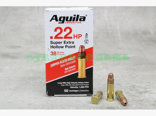 Aquila	 Super Extra .22 lr. HV HP 38gr. 2,5g 50Stück Staffelpreis