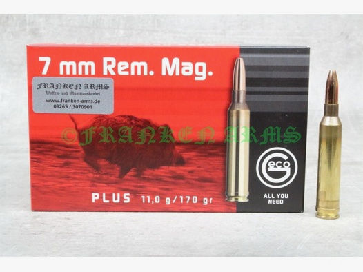 GECO	 Plus 7mm Rem. Mag. 170gr. 11g 20 Stück Staffelpreise