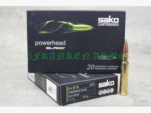 Sako	 Powerhead Blade 8x57IS 180gr. 11,7g 20 Stück
