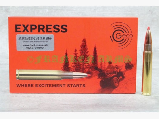 GECO	 Express 9,3x62 255gr. 16,5g 20 Stück Staffelpreise